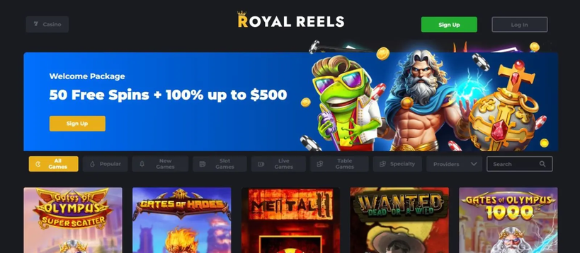 royal reels Gameplay